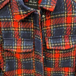 Red and black gingham jacket